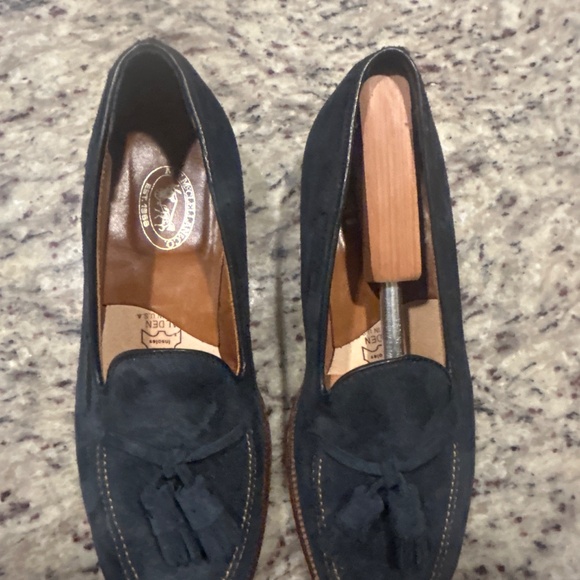 Alden x Brogue suede tassel Loafers, size 9 main image 4